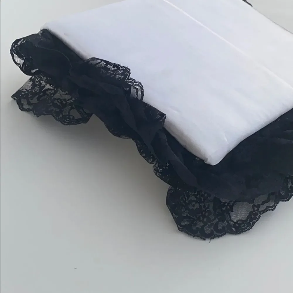 Vintage Black Lace White Wedding Photo Album